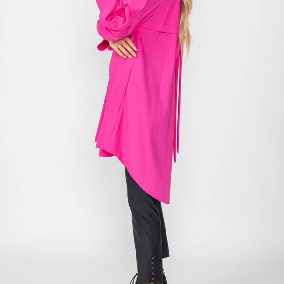 IC Collection Pink Bell Sleeve Zip Jacket | Style 5672J | NWOT | $275 Retail - Picture 3 of 9